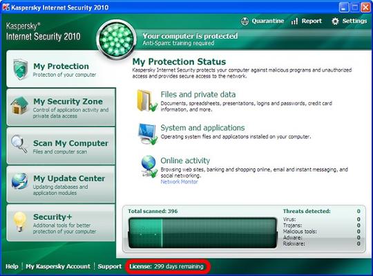 Kaspersky Internet Security 2010 / Kaspersky Anti-Virus 2010
