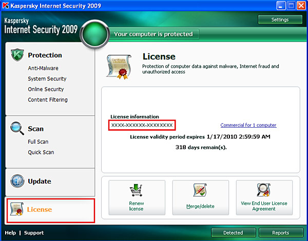 Kaspersky Internet Security 2009 / Kaspersky Anti-Virus 2009